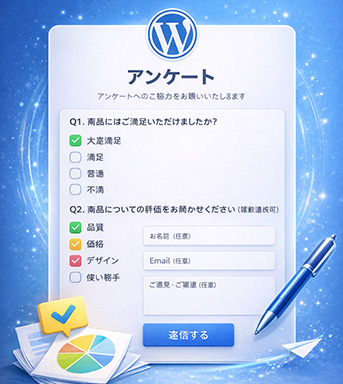 WordPress アンケートフォームとデータ集計